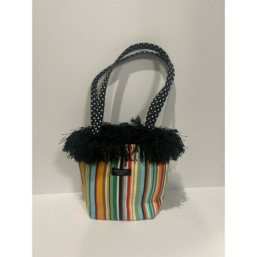 Bagolitas multicolor striped double strapped by Janice